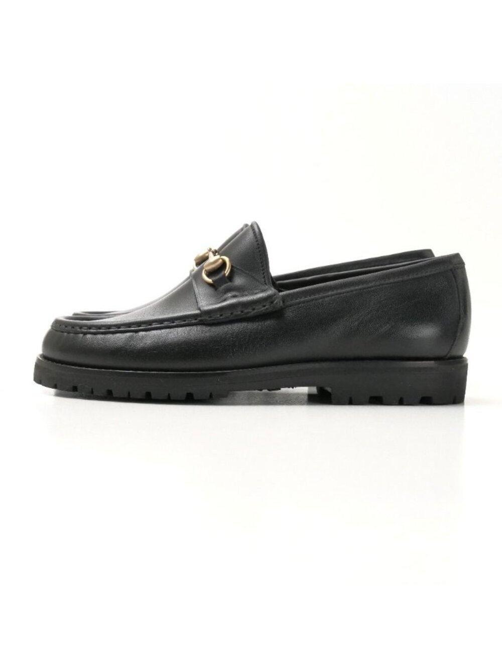 Gucci Loafers 34.5 C Horsebit Leather Shoes - Picture 2 of 8